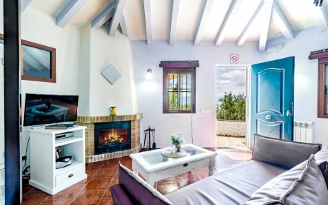 Living space with doors to terrace